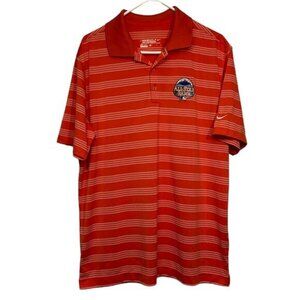 NIKE Dri-Fit Performance Golf Polo 2013 All-Star Baseball Orange New York Large